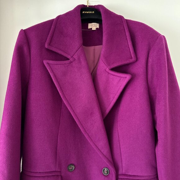 Camila Coelho - Violet Double Breasted Coat SIZE S - Picture 5 of 7